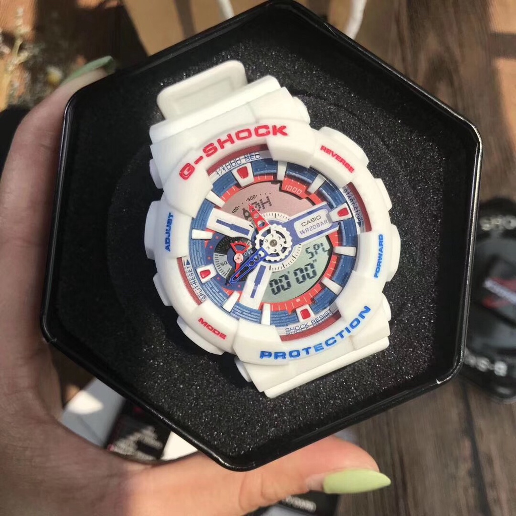 Casio G-Shock Limited White Tricolor  GA-110TR-7A GA110 Custom