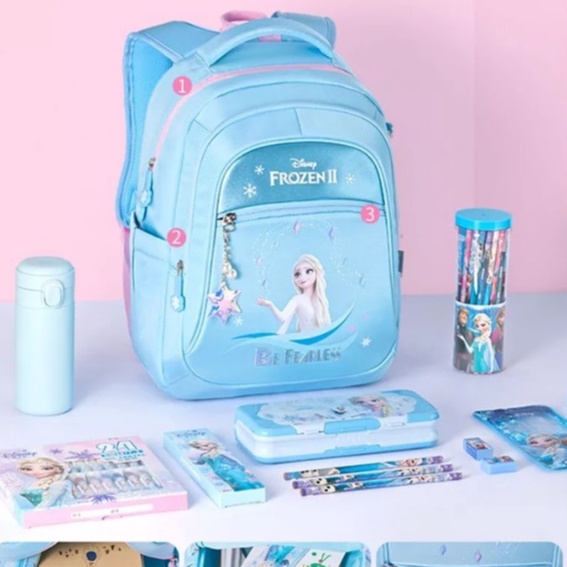 MOEZHA TAS _ as Anak Sekolah SD SMP(FROZEEN) Ransel Anak Karakter Frozen Backpack Anak Perempuan Frozen FKT