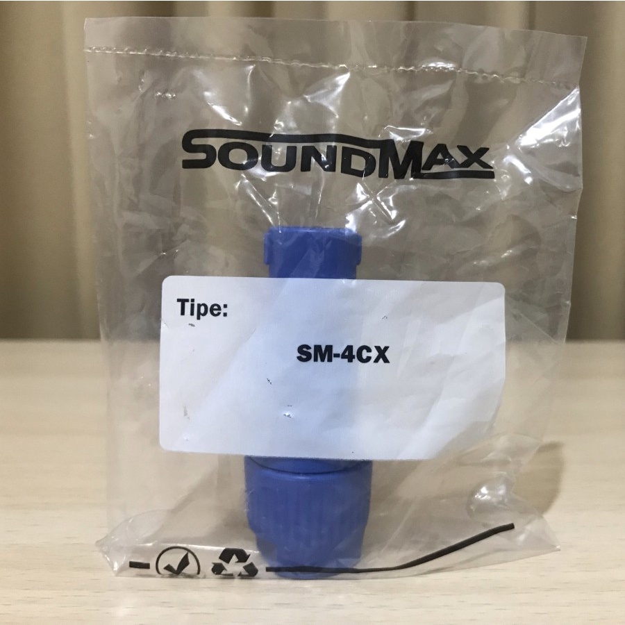 JACK SPEAKON SPIKON MALE COWOK 4P 4 PIN SOUNDMAX SM-4CX