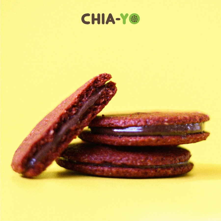 CHIAYO SANDWICH HEALTHY COOKIES HIGH FIBER | SNACK SEHAT RED VELVET CHOCO COFFEE MATCHA