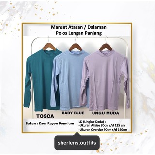 Manset Baju  Atasan  Dalaman Wanita  Bahan  Kaos Rayon Premium 