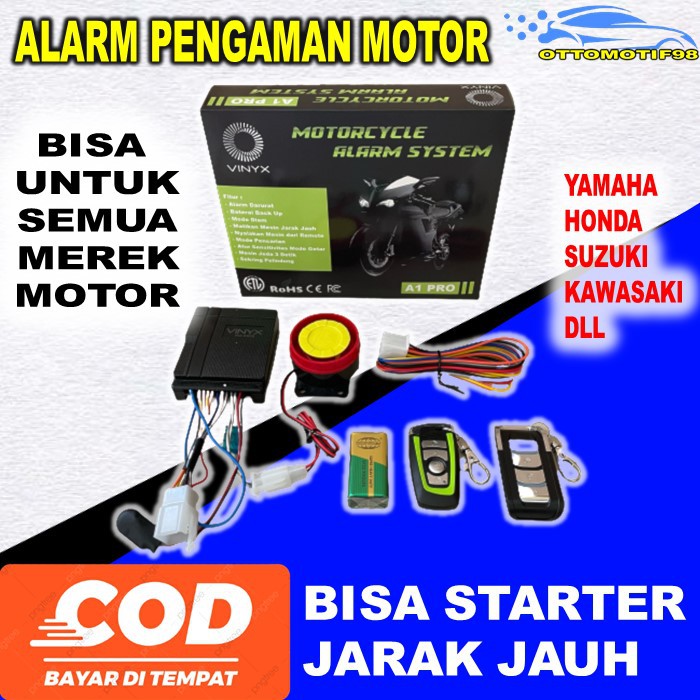 Alarm Alaram Alarem Kunci Gembok Pelindung Pencegah  Pengaman Ganda Anti Maling Pencuri Aksesoris As