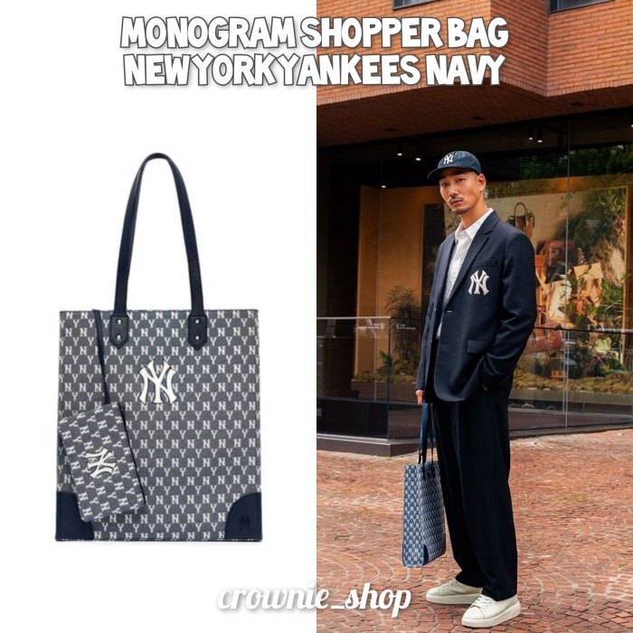 MLB monogram tote bag NY YANKEES