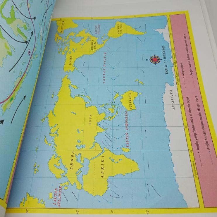 

Lebih Meriah buku atlas besar indonesia dan dunia edisi 34 privinsi A4(24×32cm)