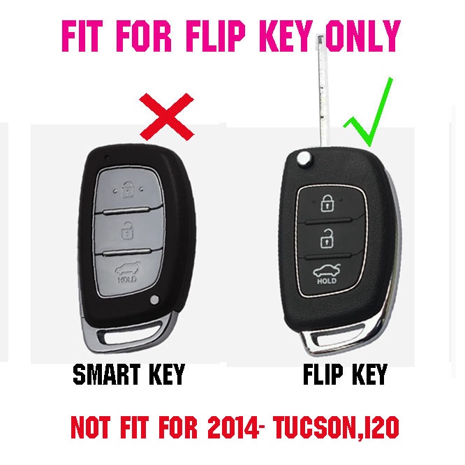 Casing Kunci Mobil 3 Tombol Bahan Silikon Untuk Hyundai Santa Feata Elantra Verna Ix35 Solaris Ix45 I10 I30 Fob