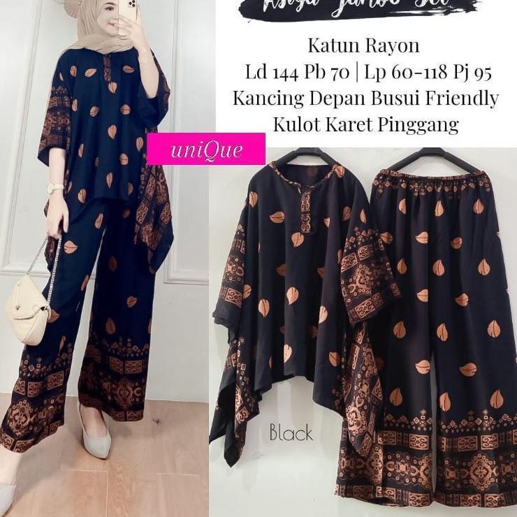 Wow Murah Meriah.. Asiya Jumbo Set by Sancaka Ori Naura Set // Setelan waka jumbo // Setelan Jumbo L