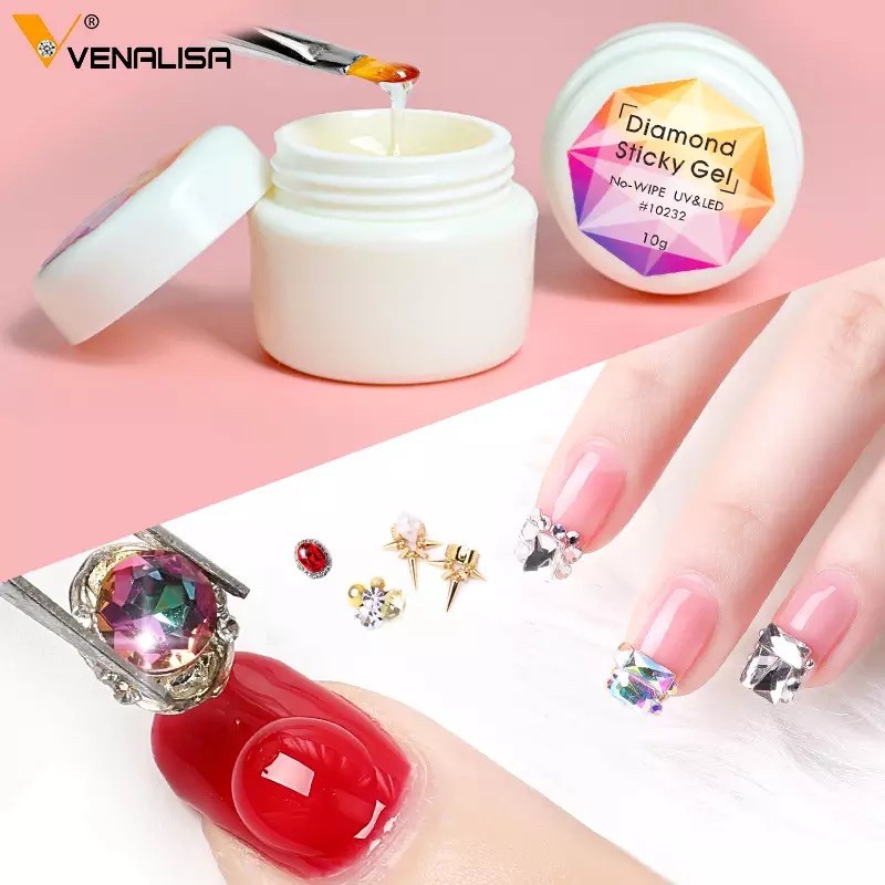 Venalisa Diamond Silky gel / Hard Gel Builder / Lem Aksesoris / Gel Builder