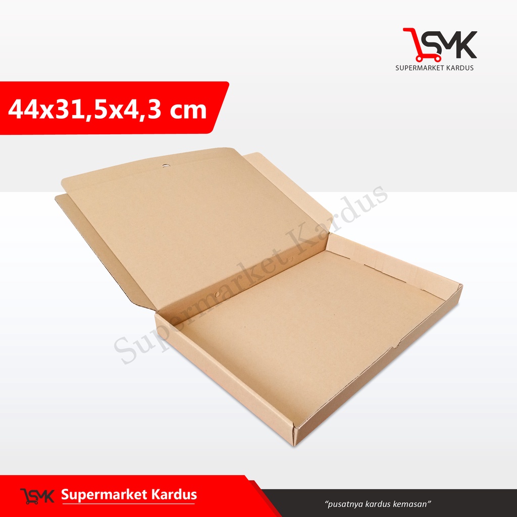 

Box 44X31,5X4,3 cm LS (JAM/PIGURA) Kardus/Paking/Karton/Kemasan/boxjam/boxpigura/boxbajuboxpizza/hampers/tinggi4/tingg5