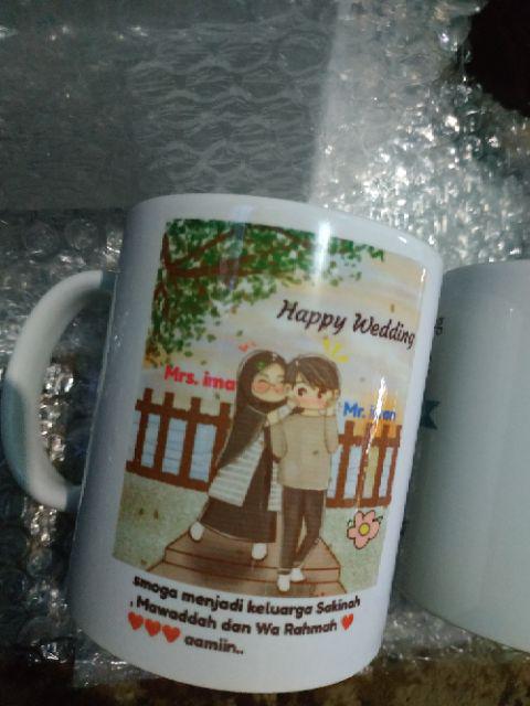 Kado - Hadiah - Pajangan - Couple - Hadiah Couple - Mug Couple - Custom - Mug