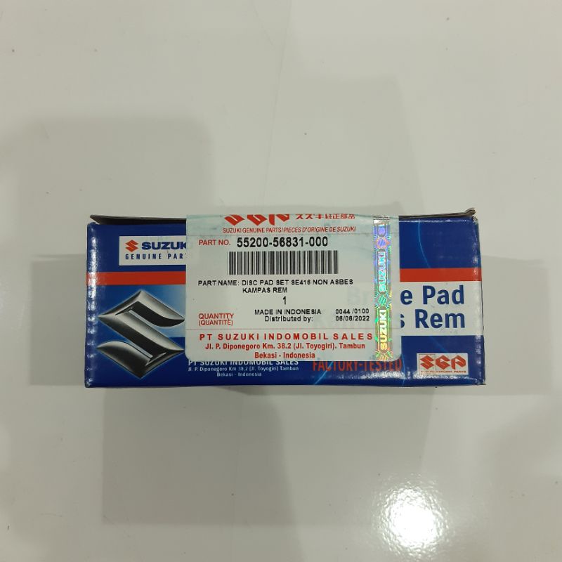 KAMPAS REM , BRAKE PAD DEPAN - ESCUDO LAMA, SIDEKICK