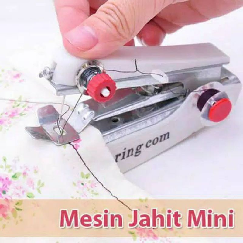 Mesin Jahit Mini Portable  Steples Mesin Jahit tangan Manual Spring Come mini Makassar