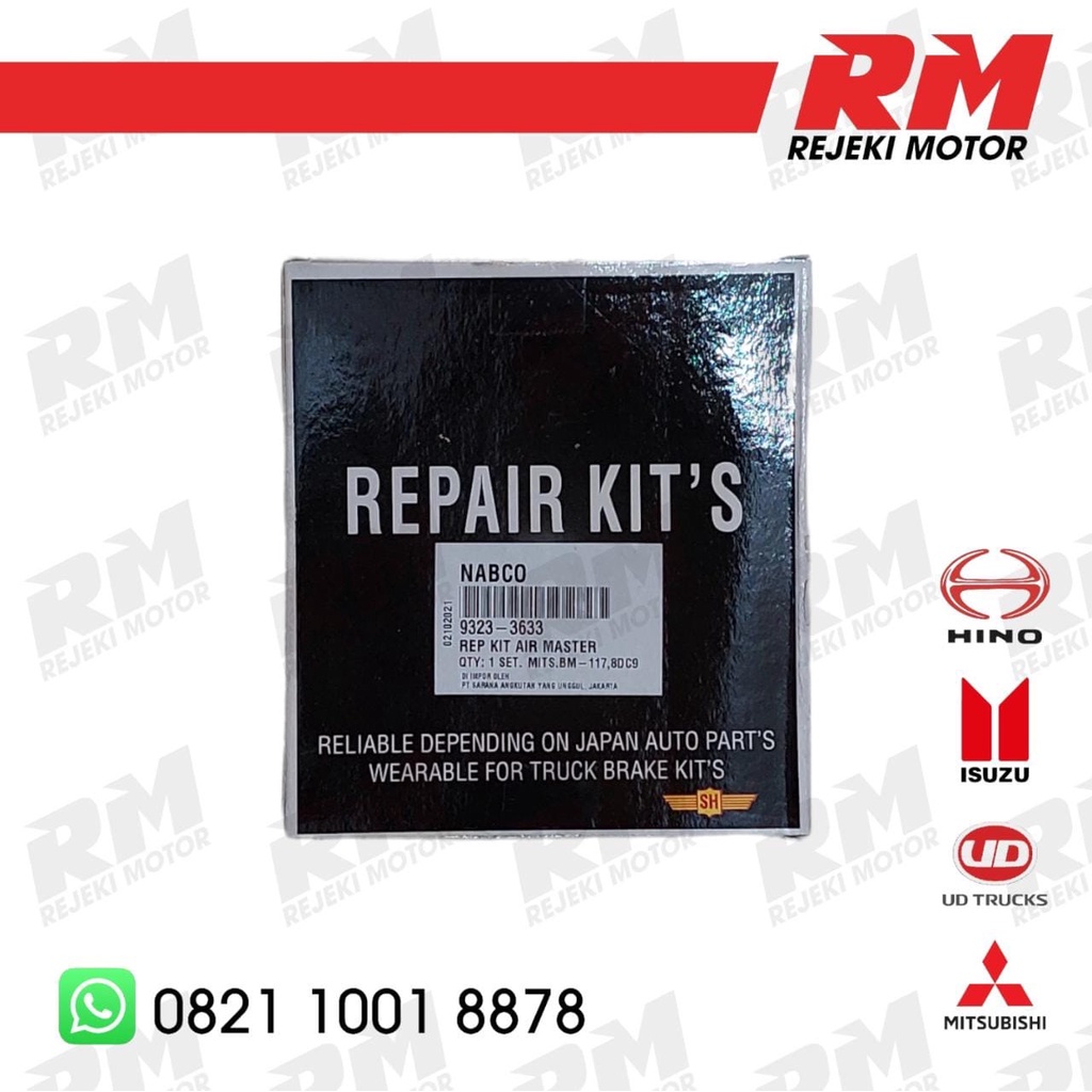 Repair Kit Air Master Fuso Ganjo 220PS Nabco 9323-3633