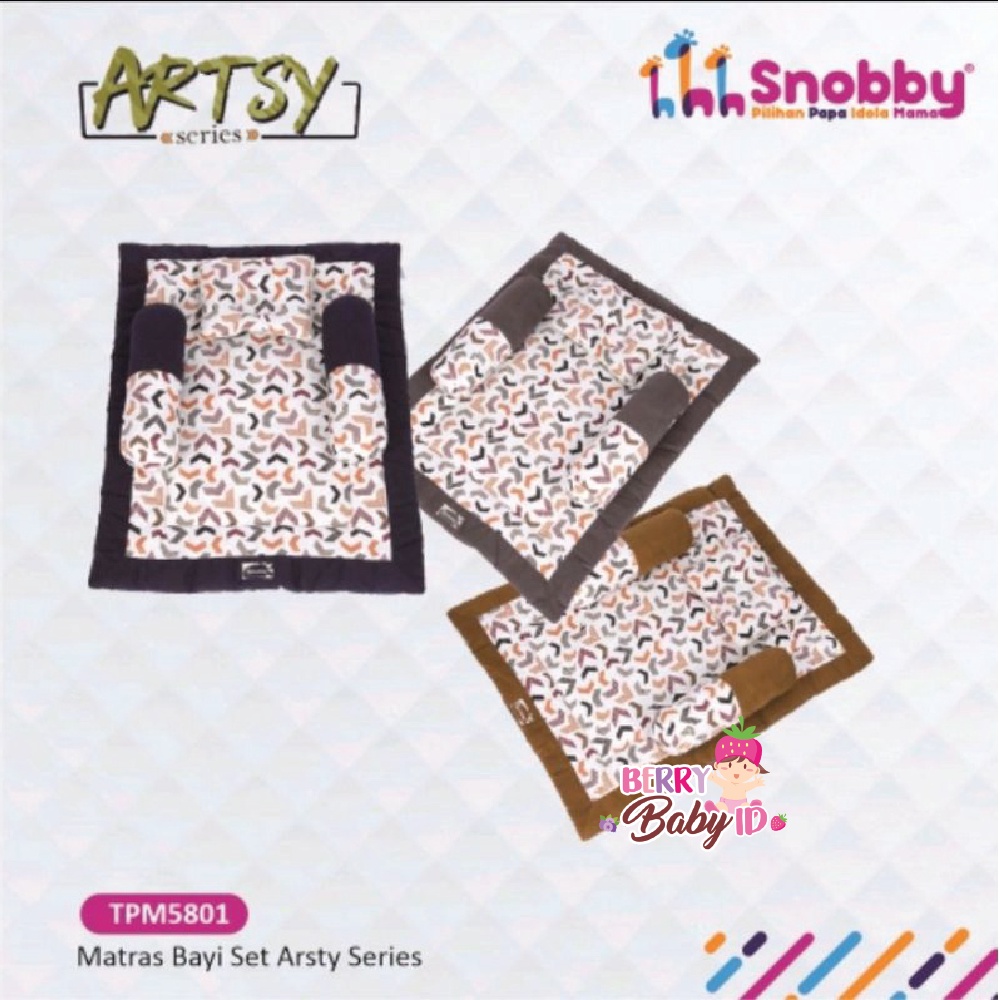 Snobby Set Matras Bayi Bantal Guling Perlengkapan Tidur Baby Mattress Berry Mart