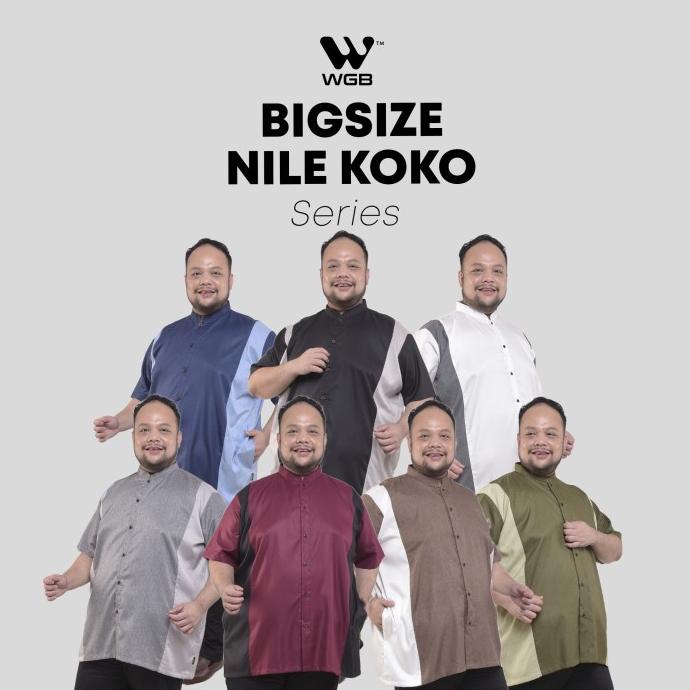 Black Nile Kemeja Koko Muslim Pria Jumbo Big Size Xxl Xxxl Wgb