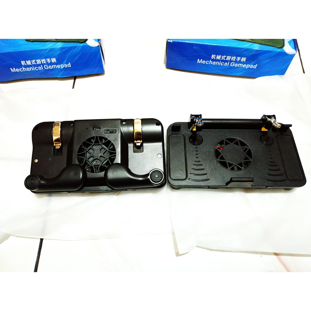 Foldable Smartphone Cooler Gamepad with Active Cooling Fan