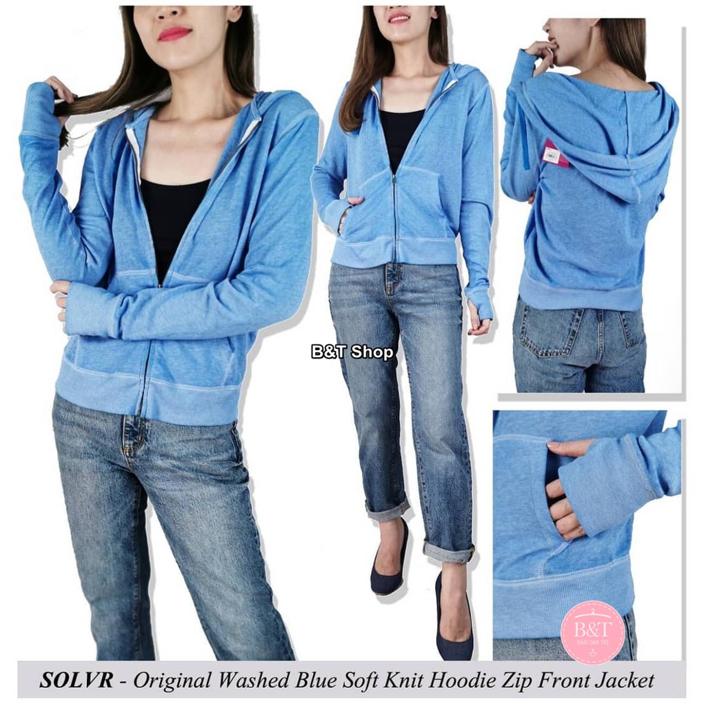 SOLIVER ORIGINAL WASHED UE SOFT KNIT HOODIE ZIP JACKET