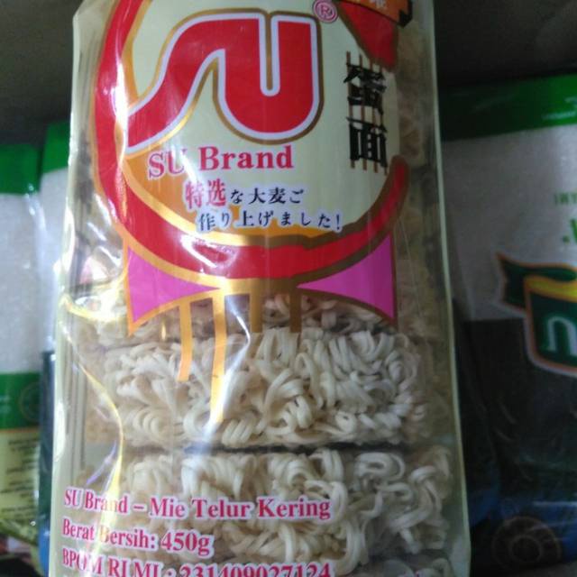 

Mie bulat/mie telor kering SU BRAND 450G BY MDS