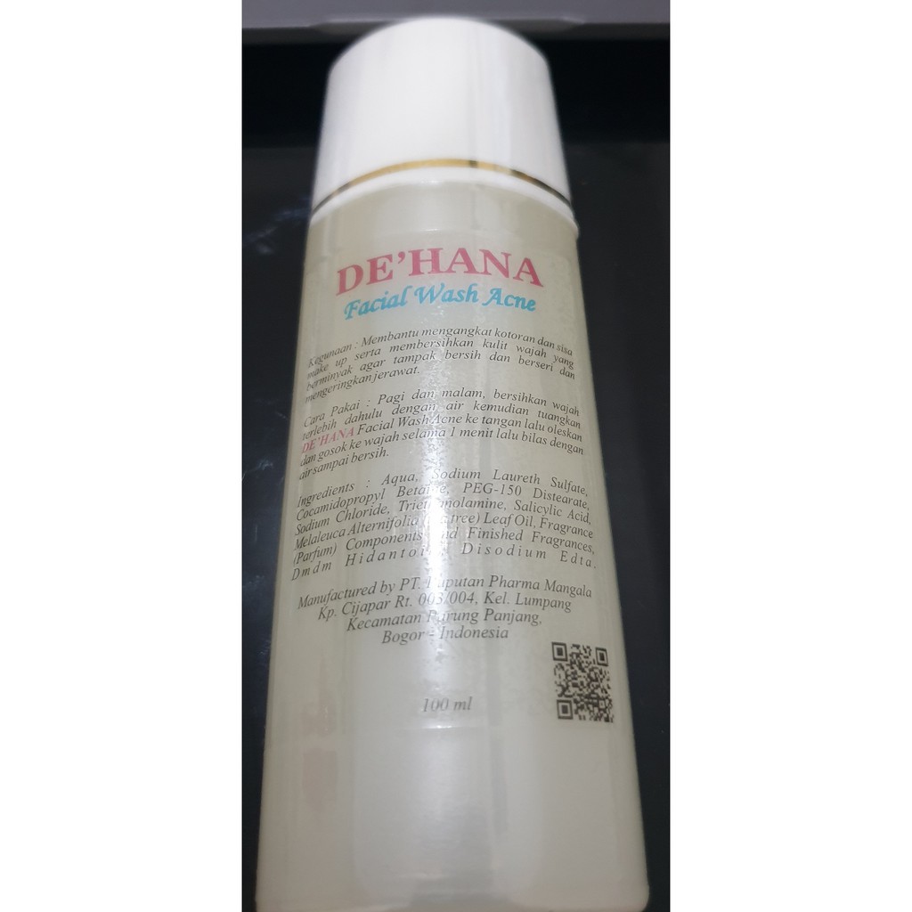 De Hana Facial Wash Acne 100ml