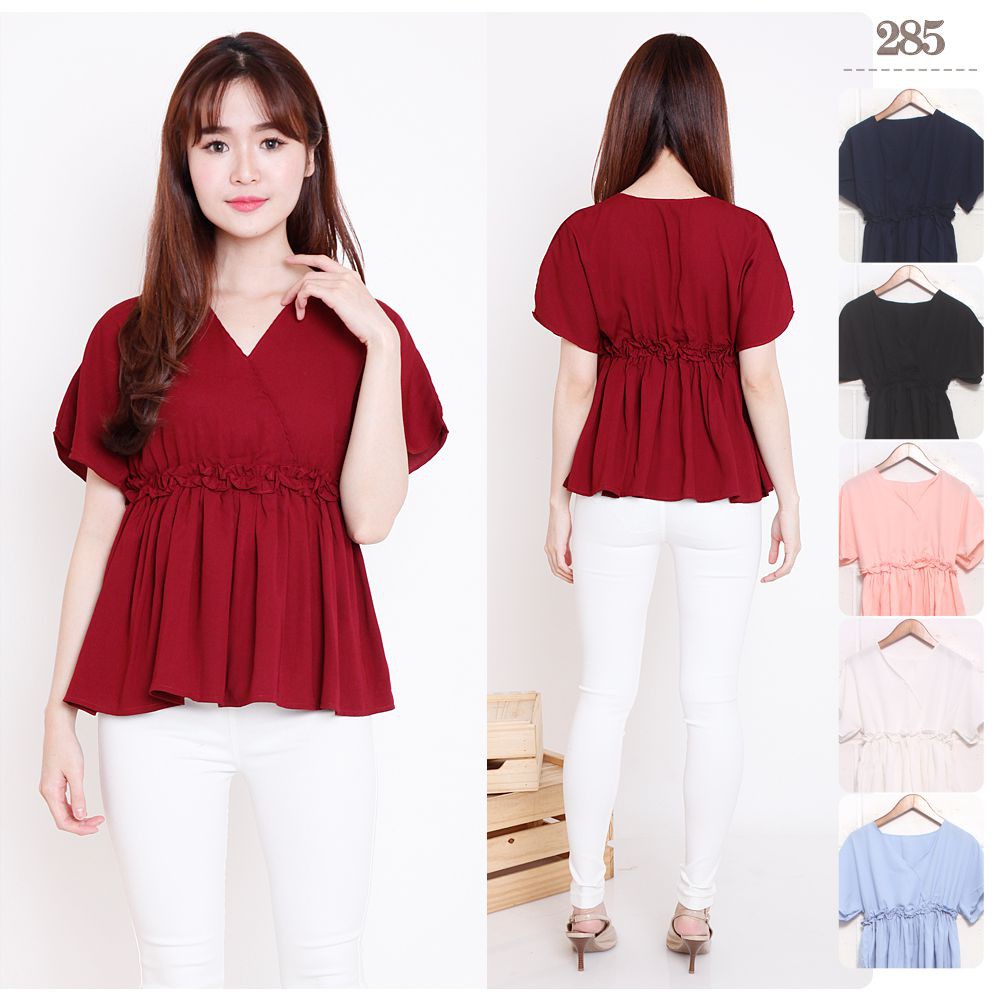 OPHELIA TOP_ATASAN KOREA MURAH_ATASAN WANITA MURAH_ATASAN WANITA IMPORT MURAH_ATASAN BLOUSE WANITA