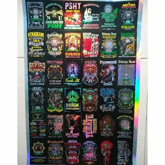 

(DAPAT 2 BIJI) STIKER PSHT HOLOGRAM MURAH