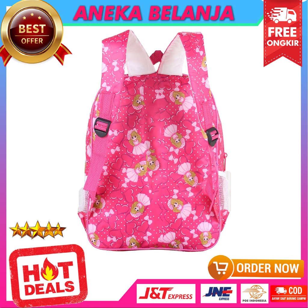 Tas Sekolah Sd Backpack Gendong Anak Karakter LOL Pink Ransel Perempuan Lucu Fashion Anak