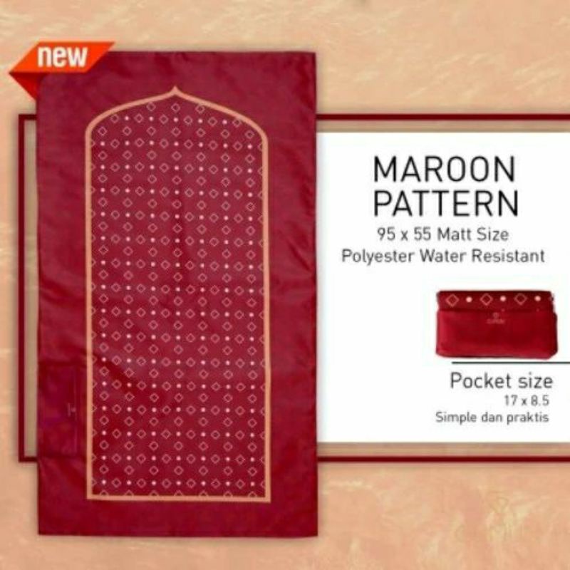 Sejadah gumun travel/sejadah traveling/waterproof/pocket dan praktis