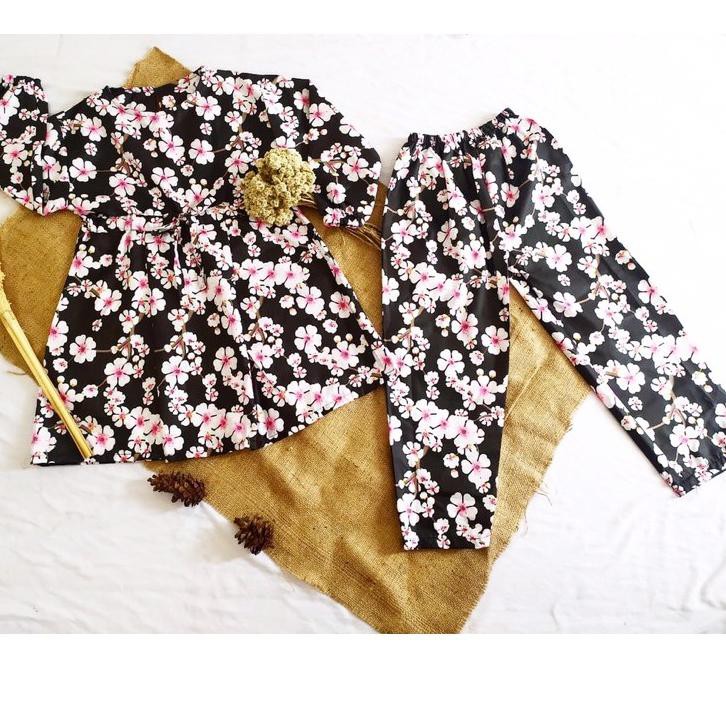 ➳ baju anak perempuan 1-11tahun setelan anak perempuan one set tunik baju anak murah ♦