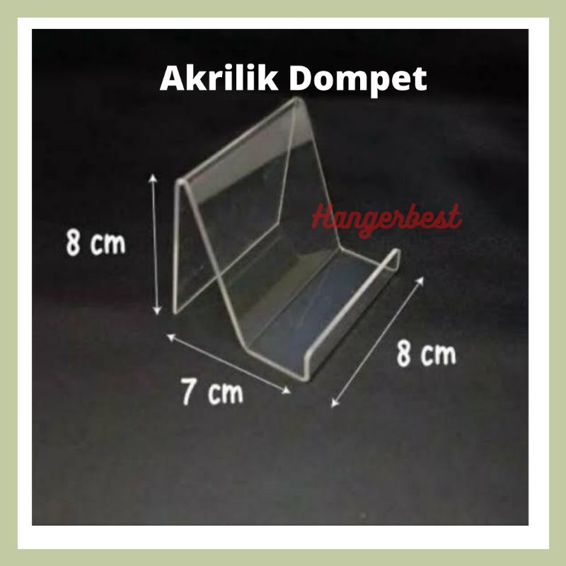 akrilik dompet/pajangan dompet akrilik