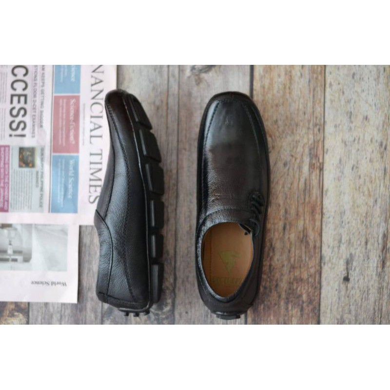 Sepatu Slip on Tali Pria Original Skienz Cluster Kulit