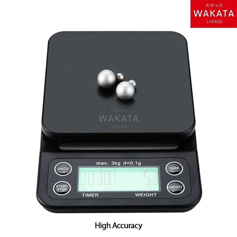 THOME Timbangan Kopi Digital / Coffee Drip Scale with TIMER 3kg - for Manual Brew / V60 Drip