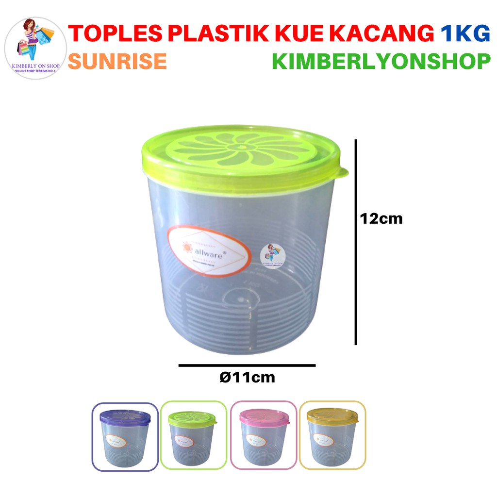 Kimberlyonshop Toples Sealware Plastik Anggrek Tempat Makan 1kg sunrise