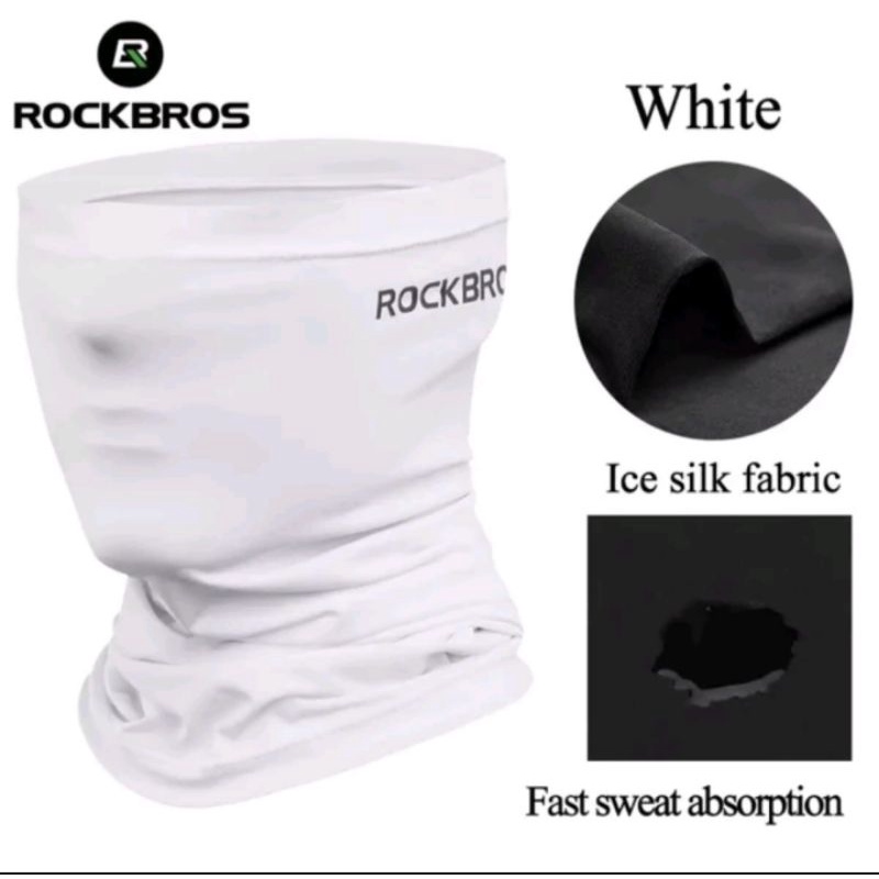 Rockbros Masker Buff Bandana Mask Balacava Cycling Mask White