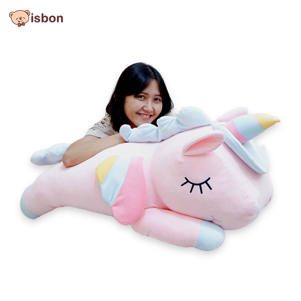 Boneka Unicorn Jumbo ISTANA BONEKA Ly Rainbow Unicorn 74CM kuda pony little litle girl cewek anak kado besar