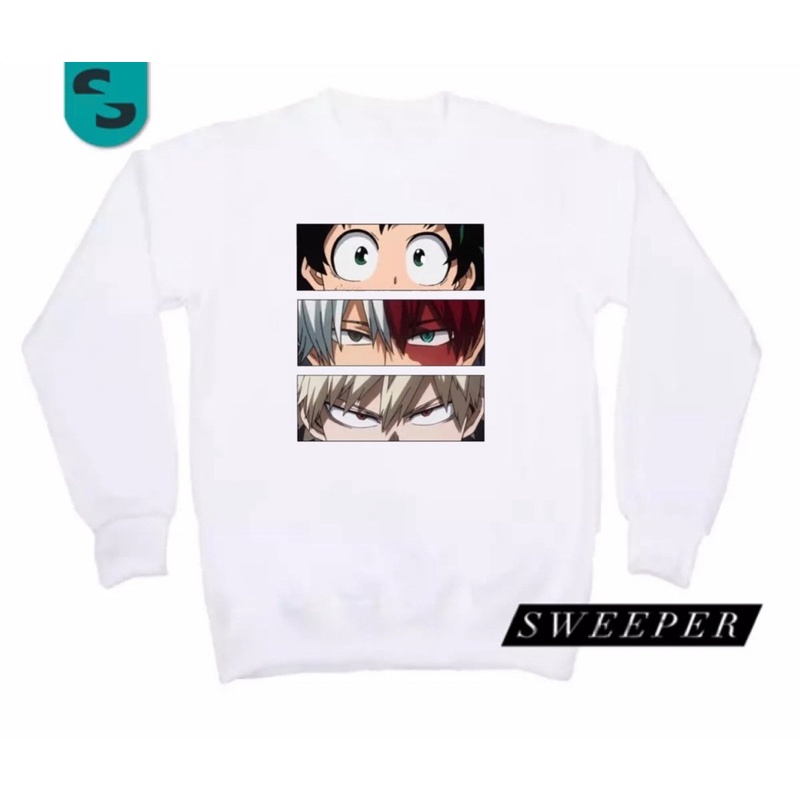 SWEEPER - TERLARIS BASIC SWEATER BOKU NO HERO ACADEMIA PRIA &amp; WANITA M-XL