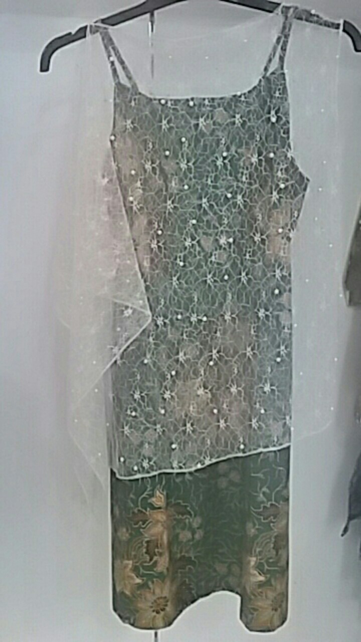 Best Seller] Couple Batik Span Pendek Anjani Kombinasi Sarimbit Keluarga Pesta Batik Pekalongan