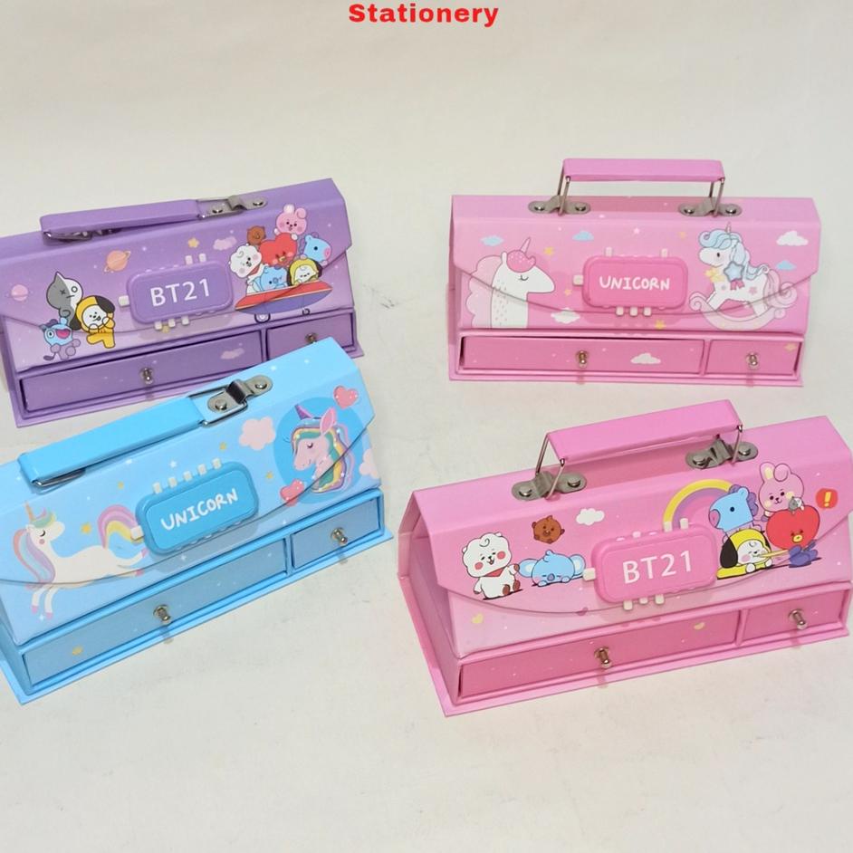 

Promo Viral Kotak Pensil Karton+Kunci Pin/Tempat Pensil/Pensil Case Locker