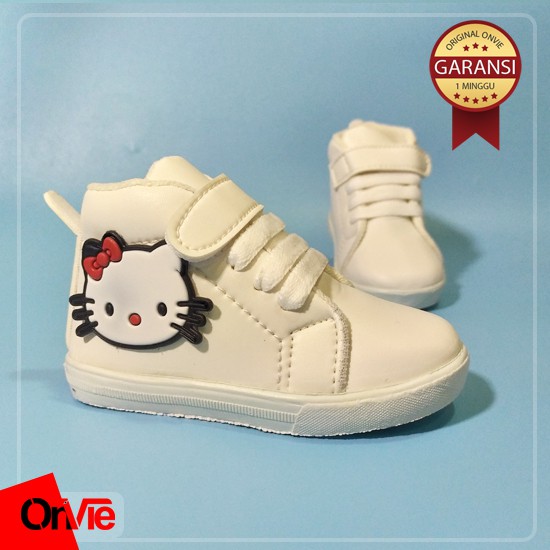 Sepatu Boots Anak Perempuan Motif Kitty Karet 3D | Sepatu kids