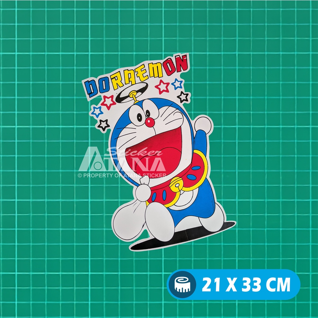 Stiker Printing Doraemon Sticker Sablon Jumbo Besar Vinyl Graftac Kartun Anime Nobita Suneo Shizuka Giant Jepang Dashboard Motor Matic Kaca Mobil Belakang Truck Laptop Gerobak Jualan Dinding Kamar