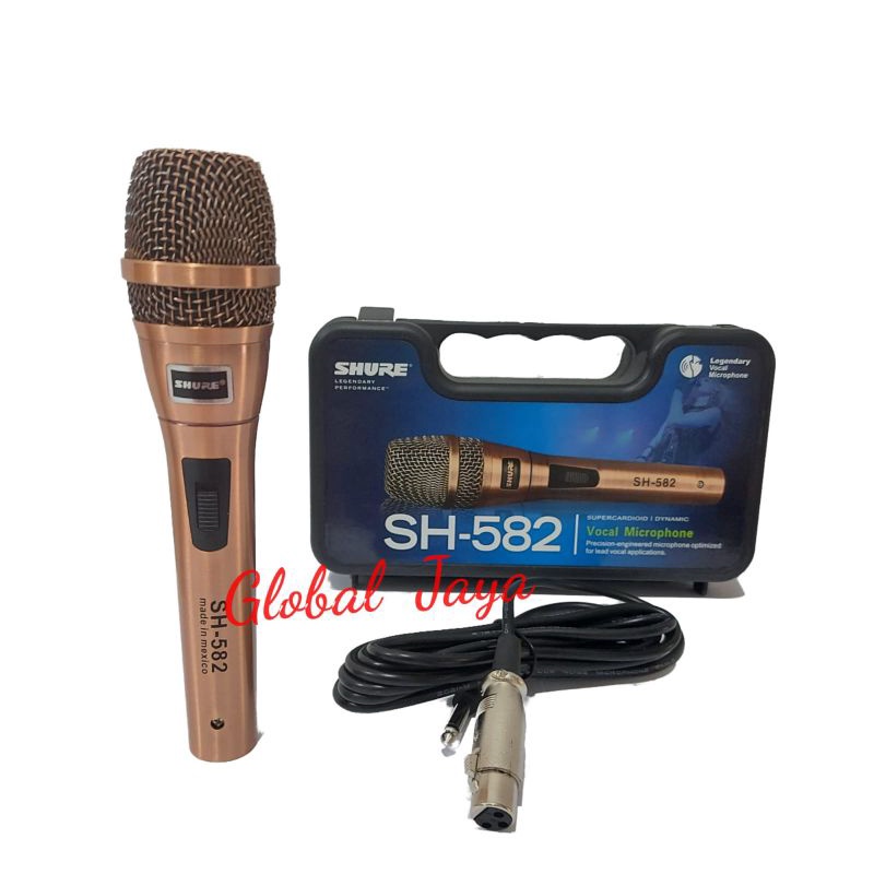 mic kabel shure SH582 free kabel+koper mic shure sh 582 cable microphone good quality mic murah