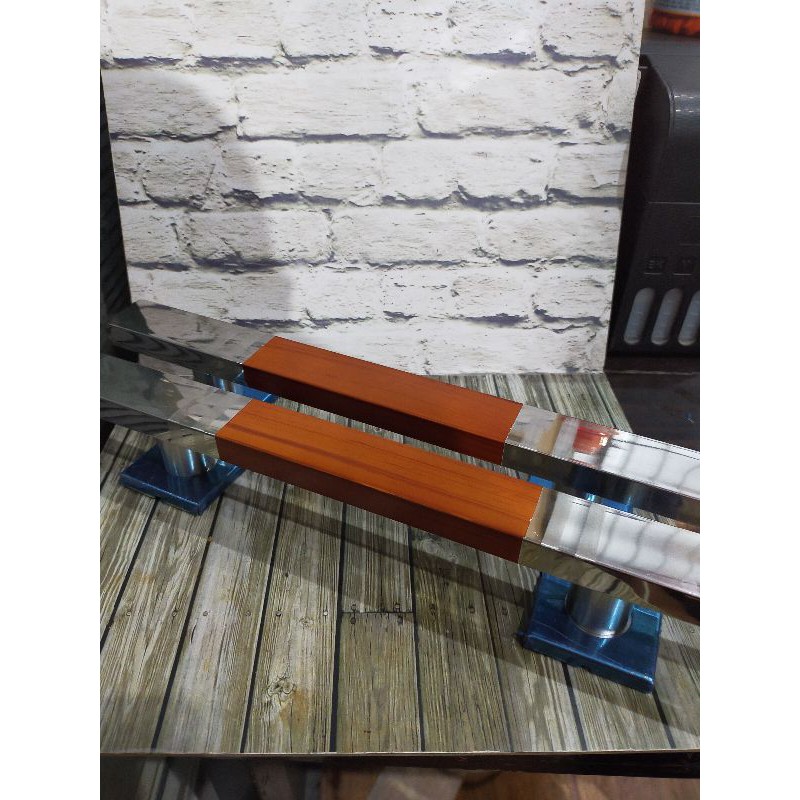 HANDLE GAGANG PINTU 2 KAGURA GEPENG NATURAL