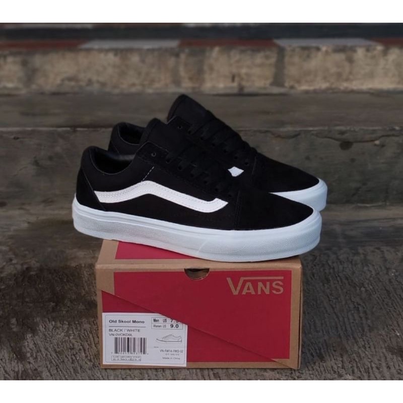 SEPATU43 VANS AUTHENTIC FULL BLACK HITAM COKLAT OLDSKOOL ERA SK8