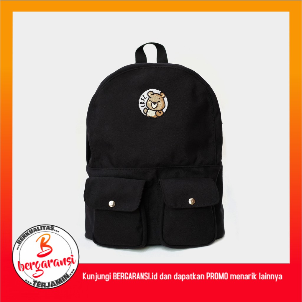 [Ready] CRSL Choco Saccu |  Black Backpack Tas Ransel Unisex BERGARANSI.id