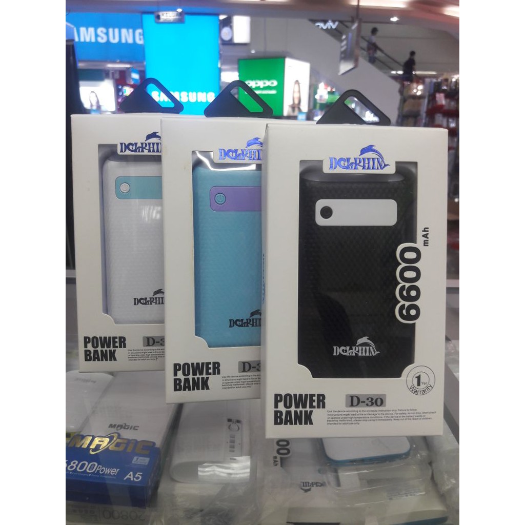 POWERBANK DOLPHIN D30 6600 MAH