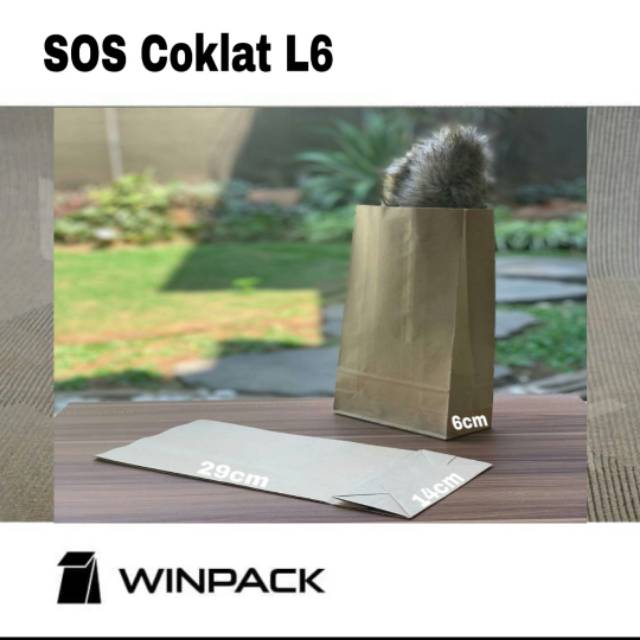 

Kantong Kertas SOS Coklat L6