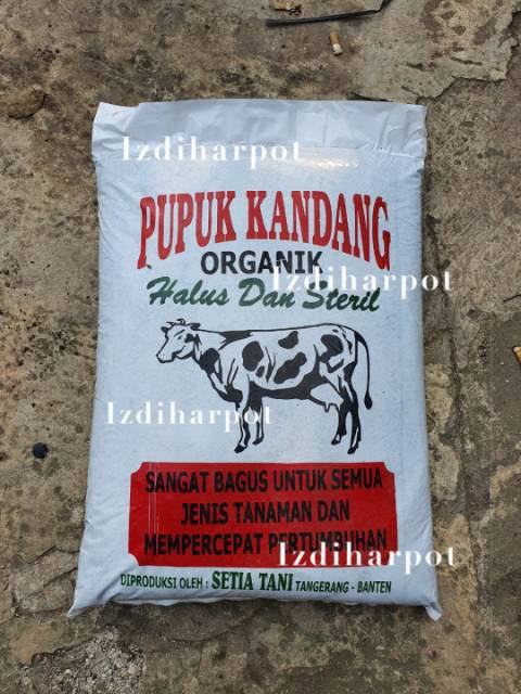 Pupuk kandang sapi organik halus - gojek saja