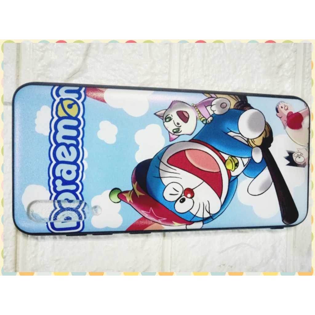 Case Samsung Galaxy A50 motif kartun Mickey mous, The panda, Doraemon, Elmo, Captain America, Batman