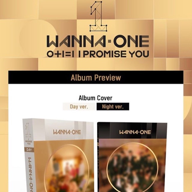 ClOSED PO 📌ALBUM WANNA ONE “O+I=I I PROMISE YOU “ + Poster + Bonus unofficial pc