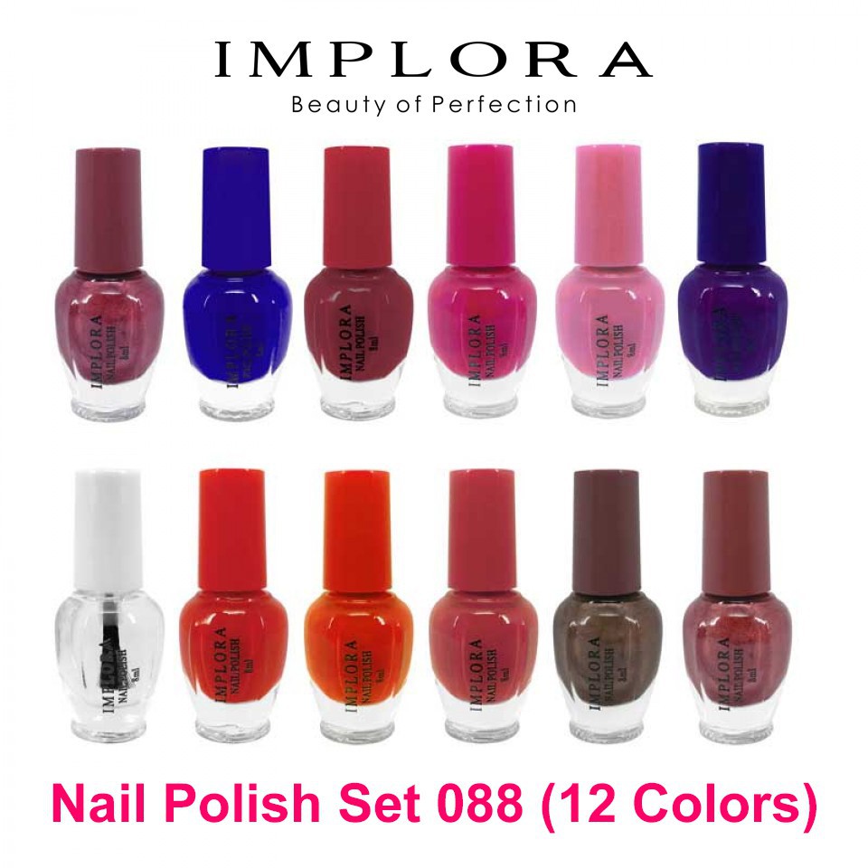 KM KUTEK IMPLORA Pewarna kuku  nail polish original bpom 12 