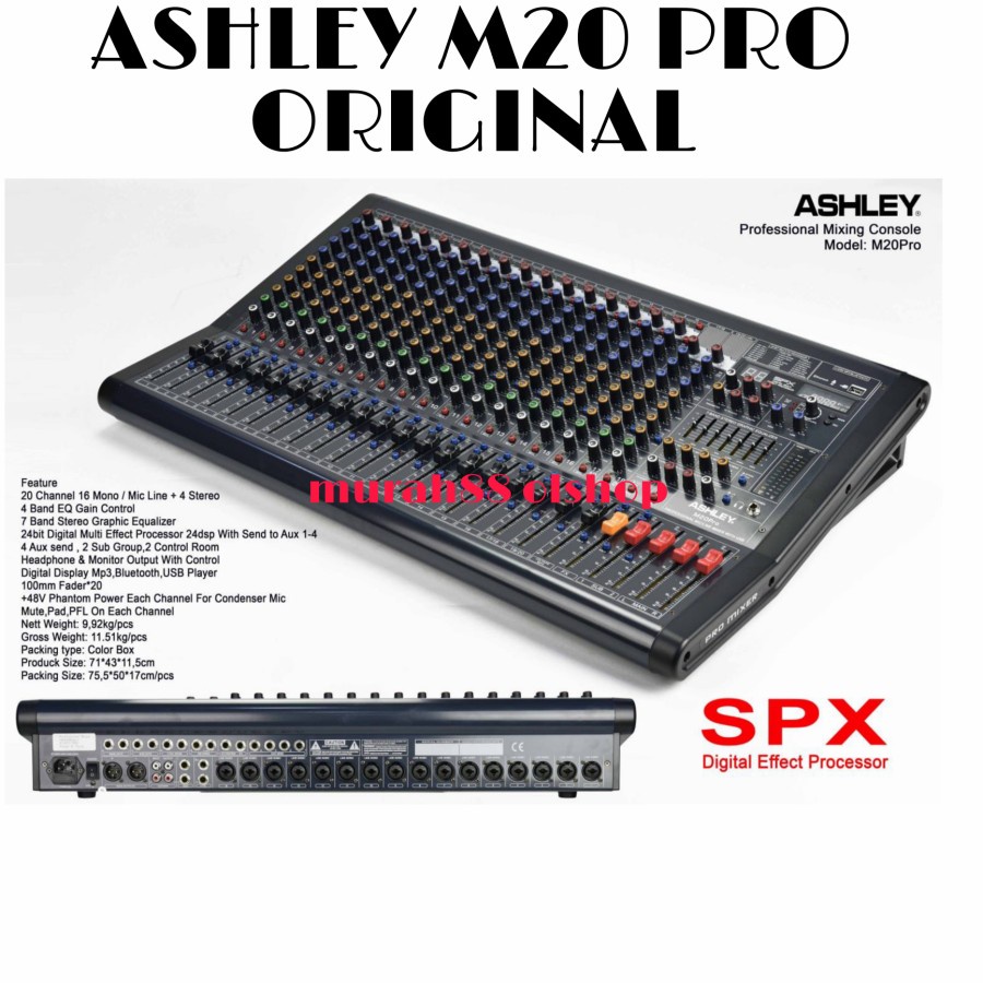 MIXER AUDIO MIXER ASHLEY M 20PRO M20PROM20 PRO M 20 PRO 20 ch ORIGINAL