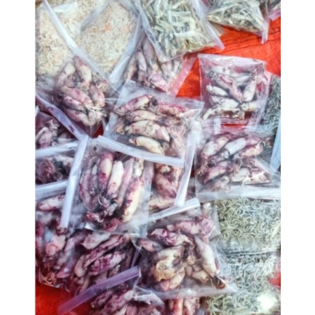 

aneka ikan asin /pack teri & cumi 50 gr